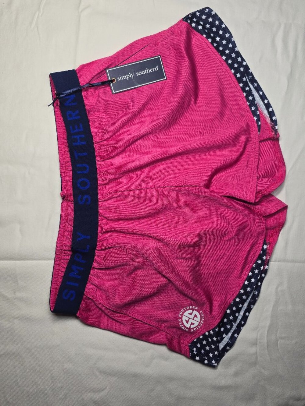 Simply Southern cheer shorts, pink, XL, NWT